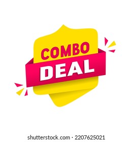 Banner - Combo deal, estilo plano vector design icon.