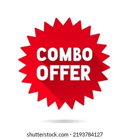 Combo offer label, badge or banner design element. Flat style vector icon.  12817811 Vector Art at Vecteezy