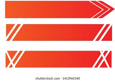 Banner concept design with two shapes
