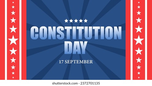 Banner for Constitution Day of USA