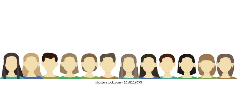 banner con espacio para copiar con diferentes personas. consentimiento del diseño web