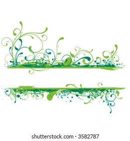 Banner with copy space, spring