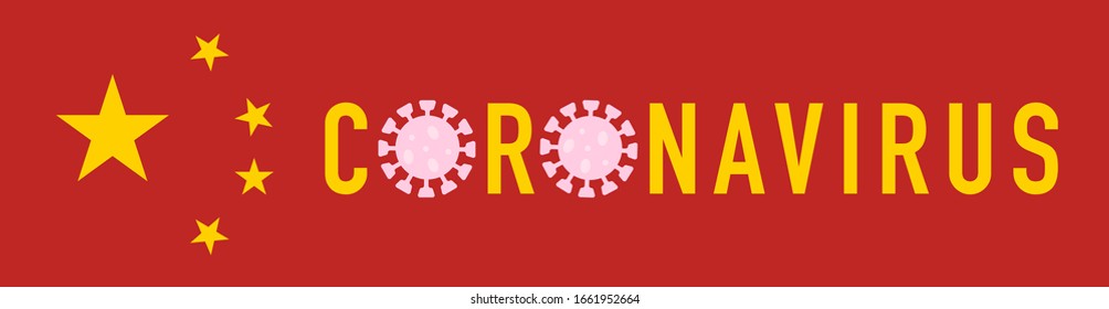 Banner with corona virus. Vector. Element for website