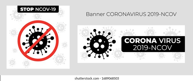 Banner CoronaVirus covid-19 molecular model Virus