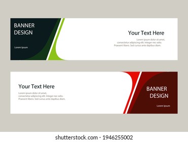 banner corporate web header template. vector illustration
