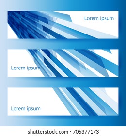 Banner or Cover Design, Beautiful blue color vector header designs