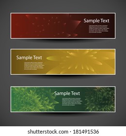 Banner or Cover Design with Colorful Abstract Pattern