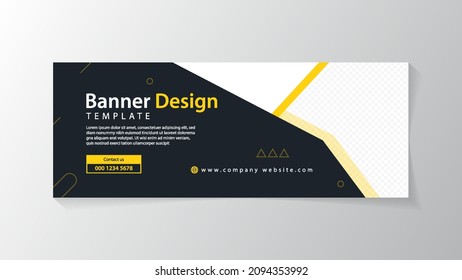 Banner and cover design template with modern style design illustration. Suitable for promotion your product