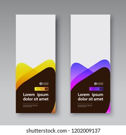 Banner covers template set modern abstract . Vector art illustration