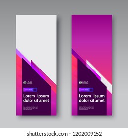 Banner covers template set modern abstract . Vector art illustration