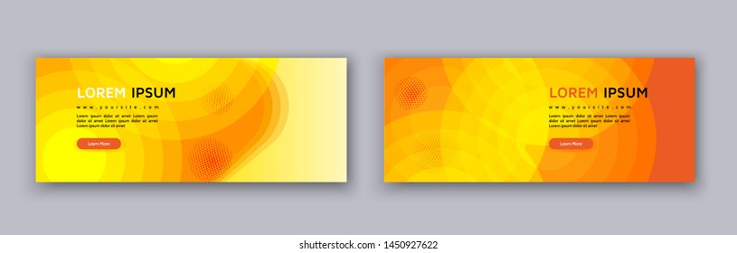 Banner covers template set modern abstract background. Vector art illustration