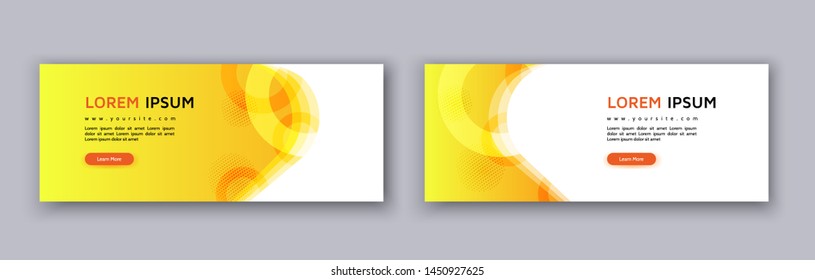 Banner covers template set modern abstract background. Vector art illustration