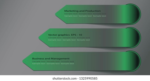 Banner. Creative background for flyer with gradient stripes. Vector graphics