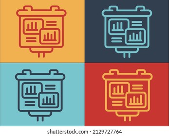 Plantilla de logotipo de credibilidad de pancarta, icono plano simple del concepto, empresa, confianza