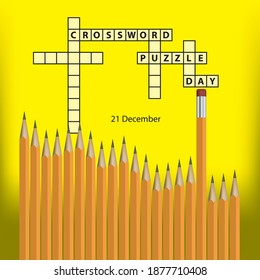 Banner Crossword Puzzle Day date is celebrated in the month of December