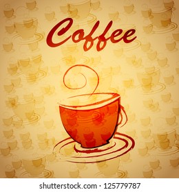 banner cup of coffee