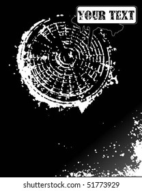 Banner in dark grunge