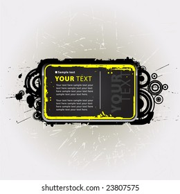 Banner in dark grunge style