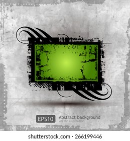 Banner in dark grunge style