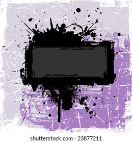 Banner in dark grunge style vector