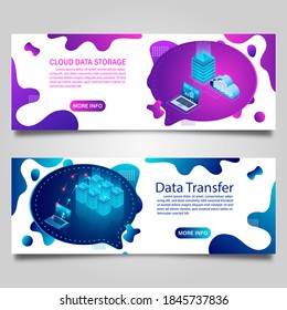 Bannerdatentechnologie für das isometrische Business