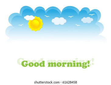 Banner of day-sky. Vector-Illustration