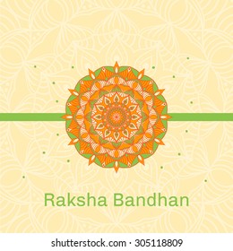 Banner with decorated Rakhi festivel of rakshabandhan