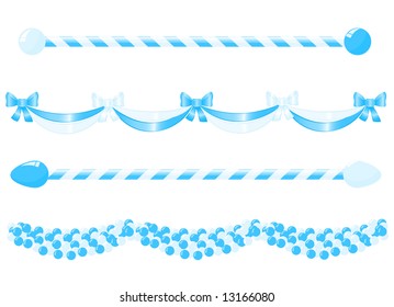 Banner for decoration in traditional colors of Bavaria. Vector-Illustration.