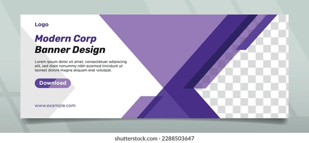 Banner deisgn with modern thought for modern corporate