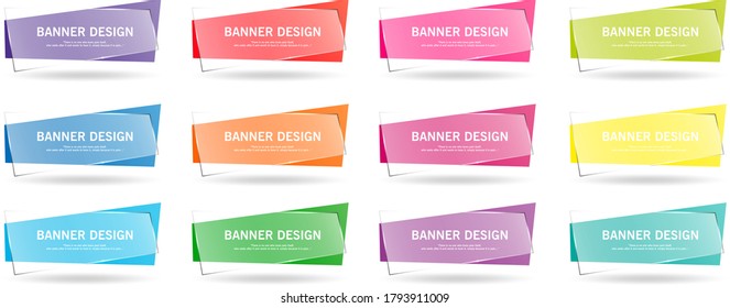banner desain set. good for beautifying your desains