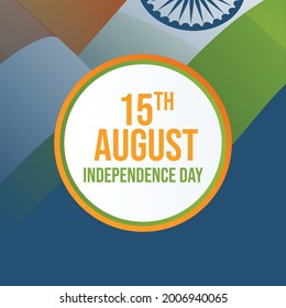 Banner design of 15 august happy independence day template.