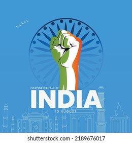 Banner design of 15 august happy independence day template.
