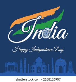 Banner design of 15th august happy independence day template.