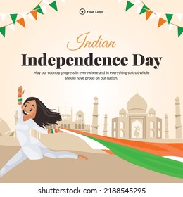 Diseño de carteles del 15 de agosto, patrón del día de la independencia de la India. 