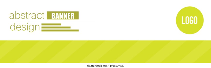 Banner design. Abstract background template. Social media header layout. Simple advertisement promo concept. Green color vector illustration.