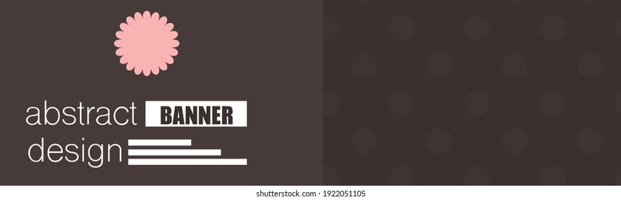 Diseño de pancartas. Plantilla de fondo abstracta. Diseño de encabezado de medios sociales. Simple concepto de promoción publicitaria. Ilustración vectorial de color marrón.