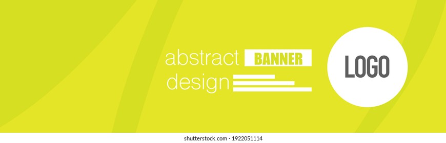 Banner design. Abstract background template. Social media header layout. Simple advertisement promo concept. Green color vector illustration.