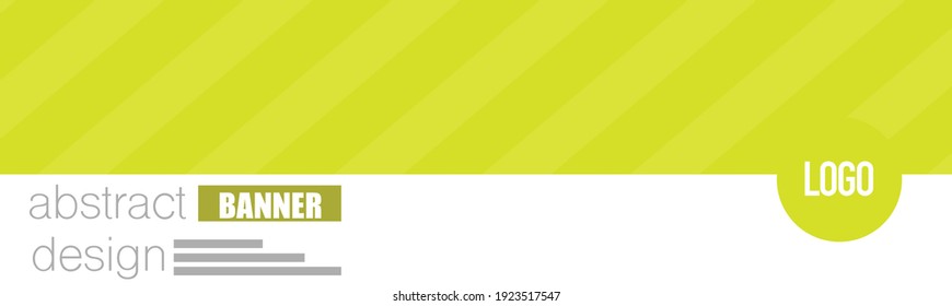 Banner design. Abstract background template. Social media header layout. Simple advertisement promo concept. Green color vector illustration.