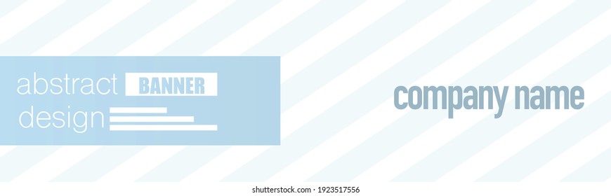 Banner design. Abstract background template. Social media header layout. Simple advertisement promo concept. Blue color vector illustration.