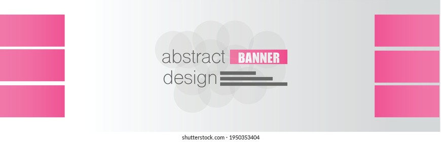 Banner design. Abstract background template. Social media header layout. Simple advertisement promo concept. Pink color vector illustration.