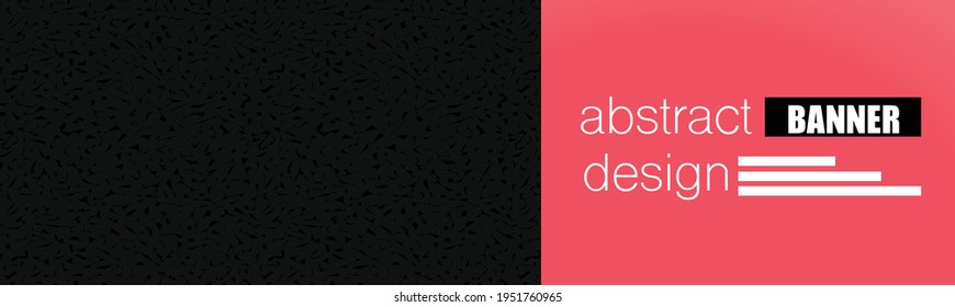 Diseño de pancartas. Plantilla de fondo abstracta. Diseño de encabezado de medios sociales. Simple concepto de promoción publicitaria. Ilustración vectorial de color rojo y negro.