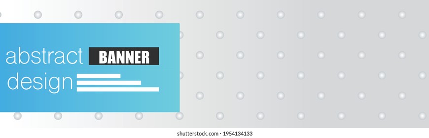 Bannerdesign. Abstrakte Hintergrundvorlage. Layout der sozialen Medien-Kopfzeilen. Einfaches Werbekonzept. Blaufarbige Vektorgrafik.