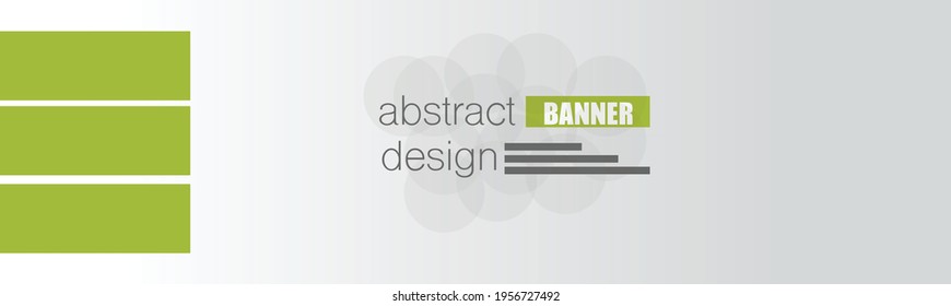 Banner design. Abstract background template. Social media header layout. Simple advertisement promo concept. Green color vector illustration.