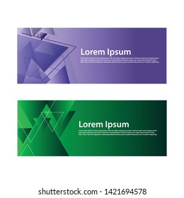 banner design with abstract background for website or advertising. eps vector 10.