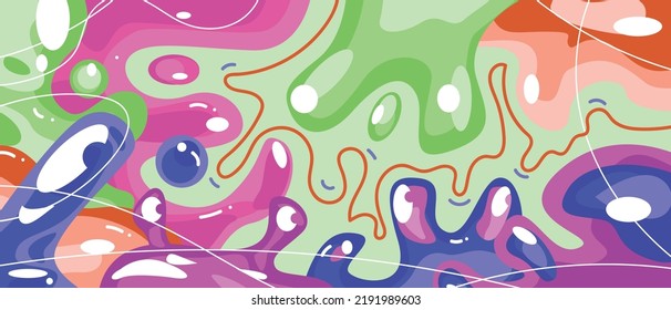 Banner design with abstract and colorful concept