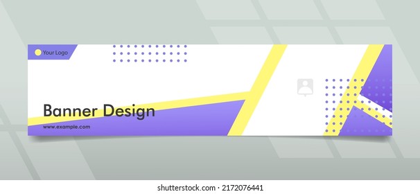 Banner design with abstract concept