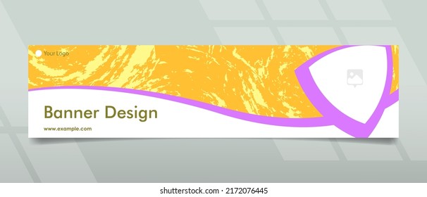 Banner design with abstract concept