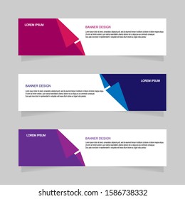 banner design abstract geometric vector template