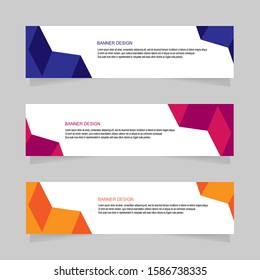 banner design abstract geometric vector template