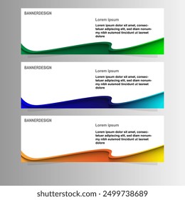 Banner design abstract template background vector art